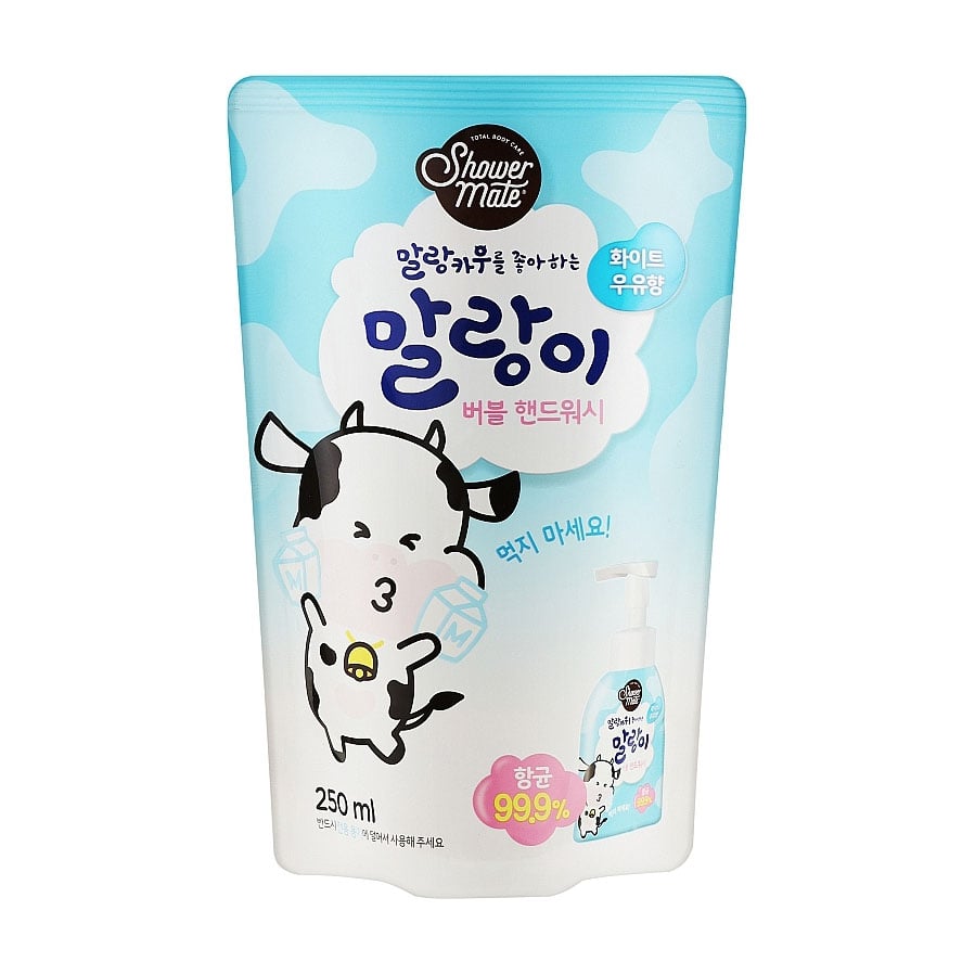 Мило для рук Shower Mate, White Milk, 250 мл (дойпак)