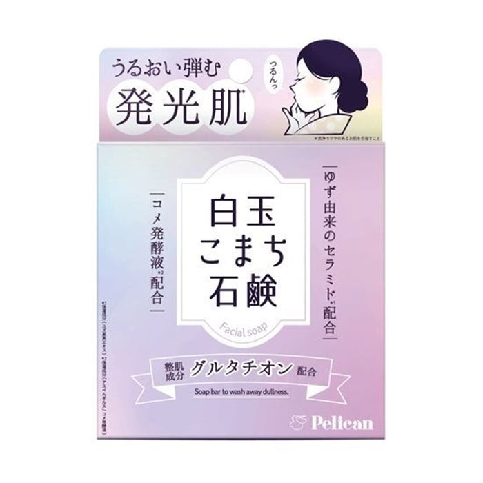 Мило для вмивання обличчя Pelican Shiratama Komachi з глутатіоном, 80 г