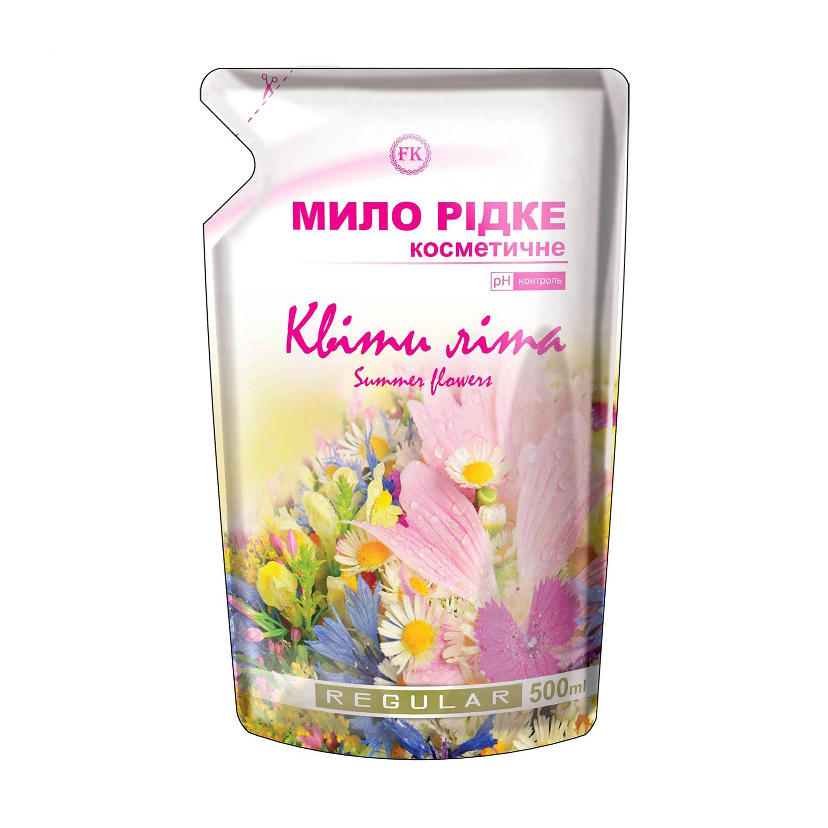 Мило рідке Regular Квіти літа, 500 мл (дой-пак)