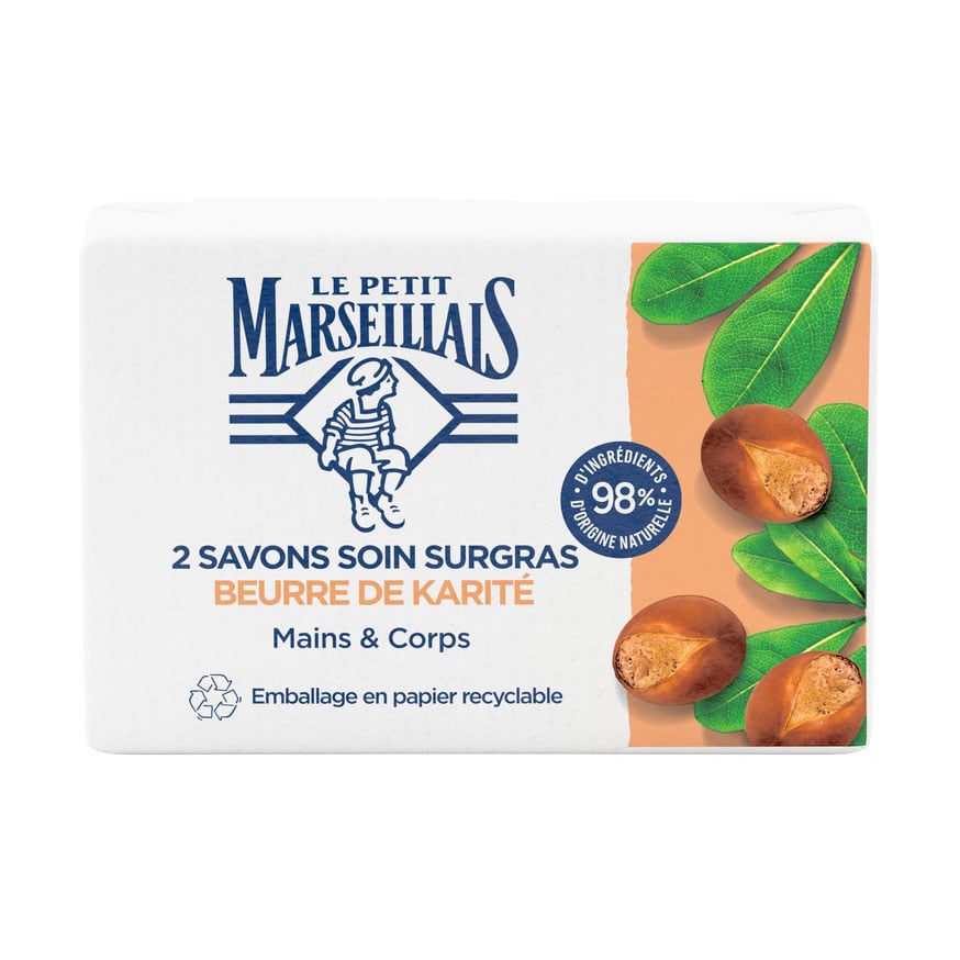 Мило тверде Le Petit Marseillais з олією ши, 2*100 г
