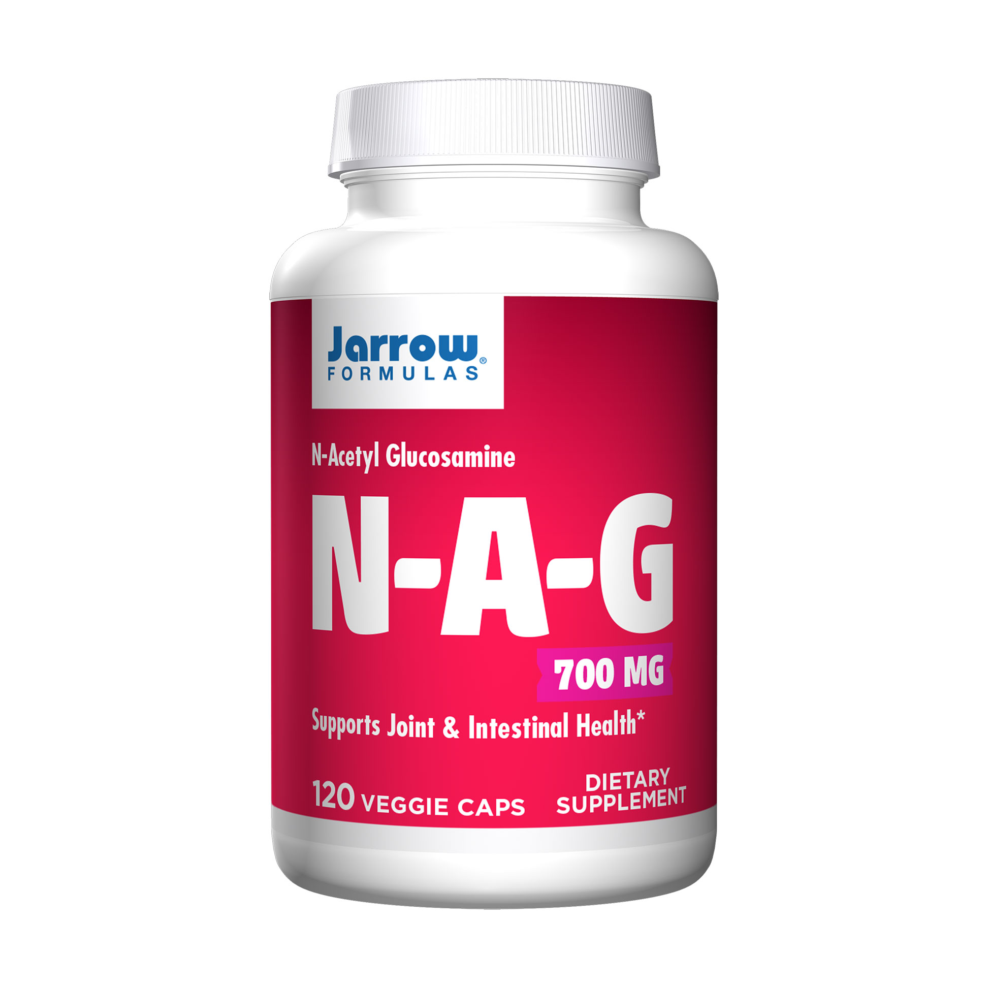 N-Ацетилглюкозамін Jarrow Formulas N-A-G N-Acetyl Glucosamine, 700 мг, 120 вегетаріанських капсул