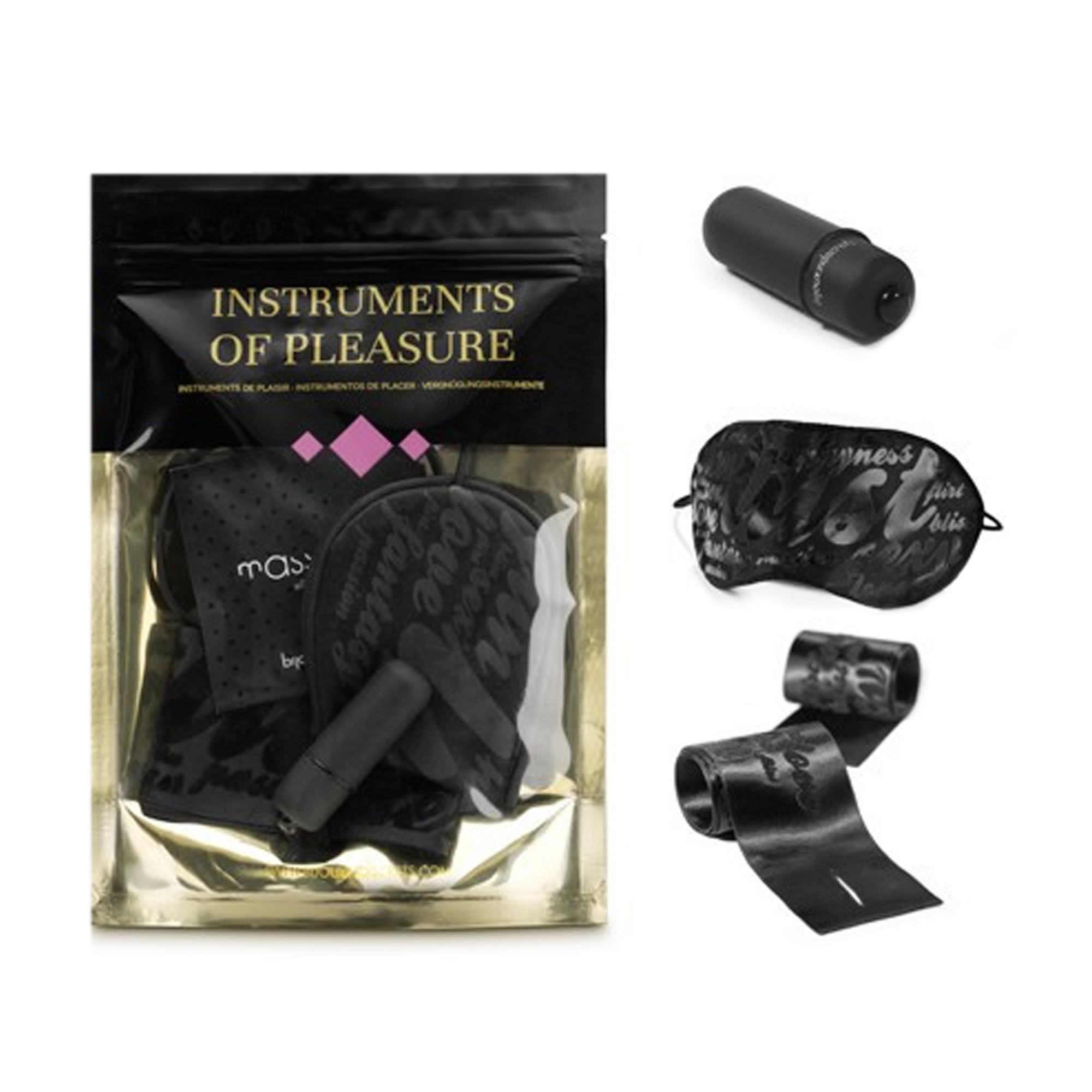 Набір аксесуарів для сексу Bijoux Indiscrets Instruments of Pleasure, 5 предметів, рівень: фіолетовий