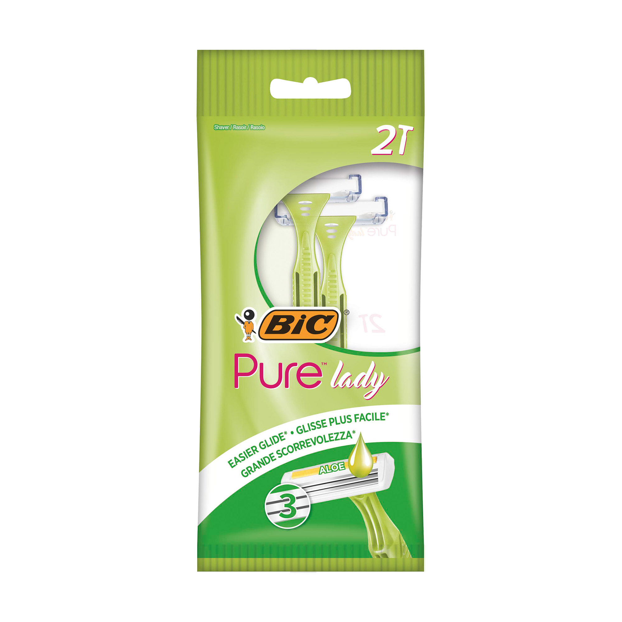 Набір бритв без змінних картриджів BIC Pure 3 Lady, 2 шт