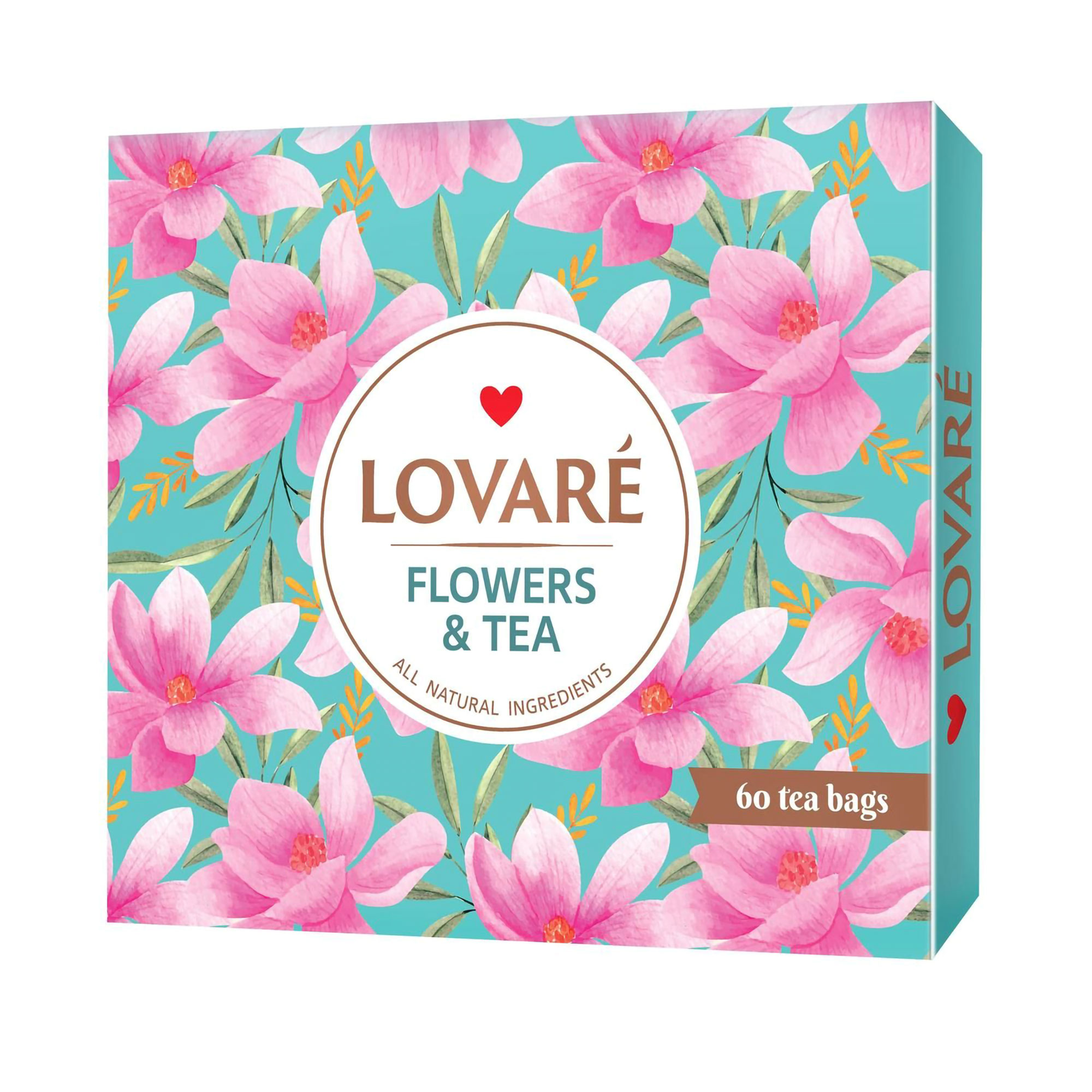Набір чаю Lovare Flowers &amp; Tea в пакетиках, 60 шт
