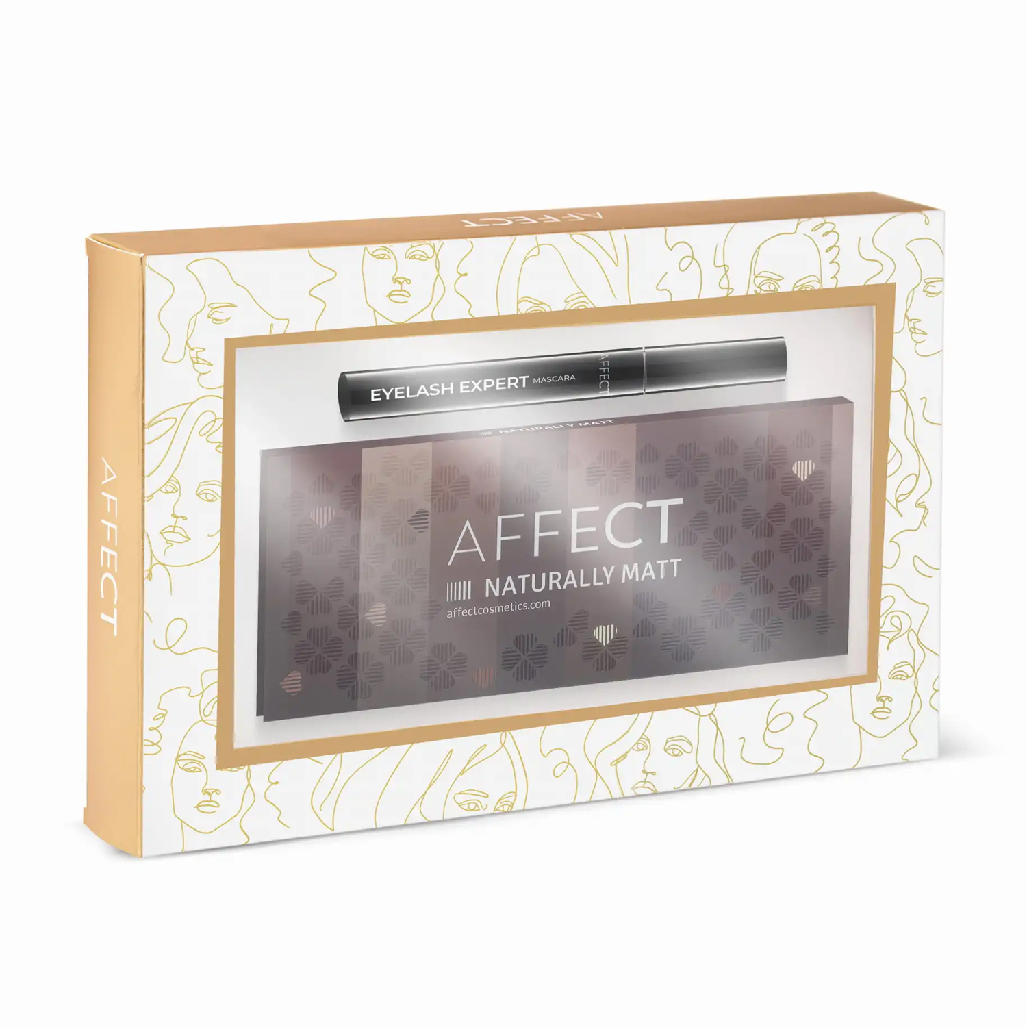 Набір декоративної косметики Affect Cosmetics Natural Beauty (палетка тіней Naturally Matte + туш для вій Eyelash Expert, 12 мл)