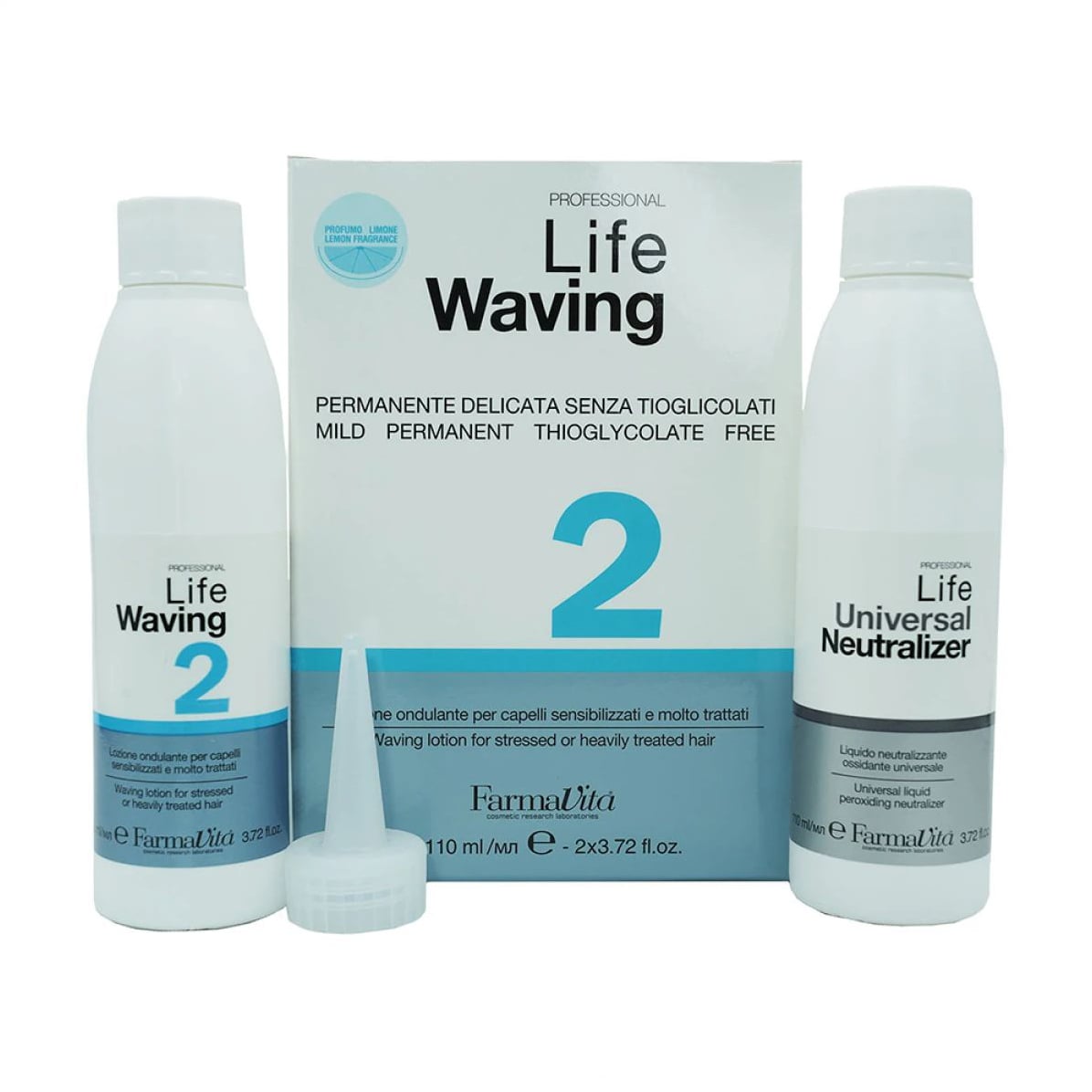 Набір для біозавивки FarmaVita Life Waving 2 для пошкодженого волосся, 2*110 мл