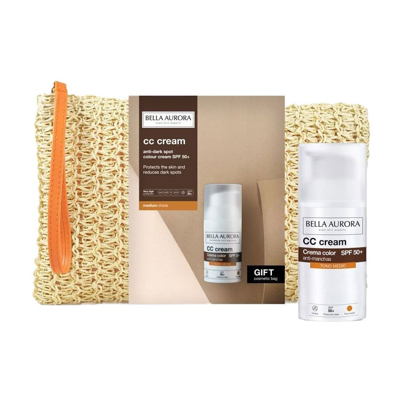 Набір для догляду за обличчям Bella Aurora Gift Cosmetic Bag (СС-крем, 30 мл + косметичка, 1 шт)