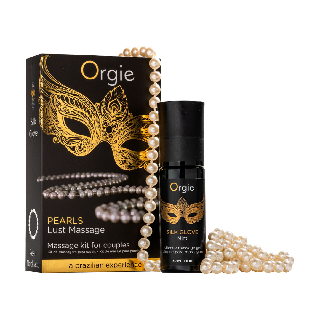 Набір для інтимного масажу Orgie Pearl Lust Massage (гель, 30 мл + намисто з перлин, 1 шт)