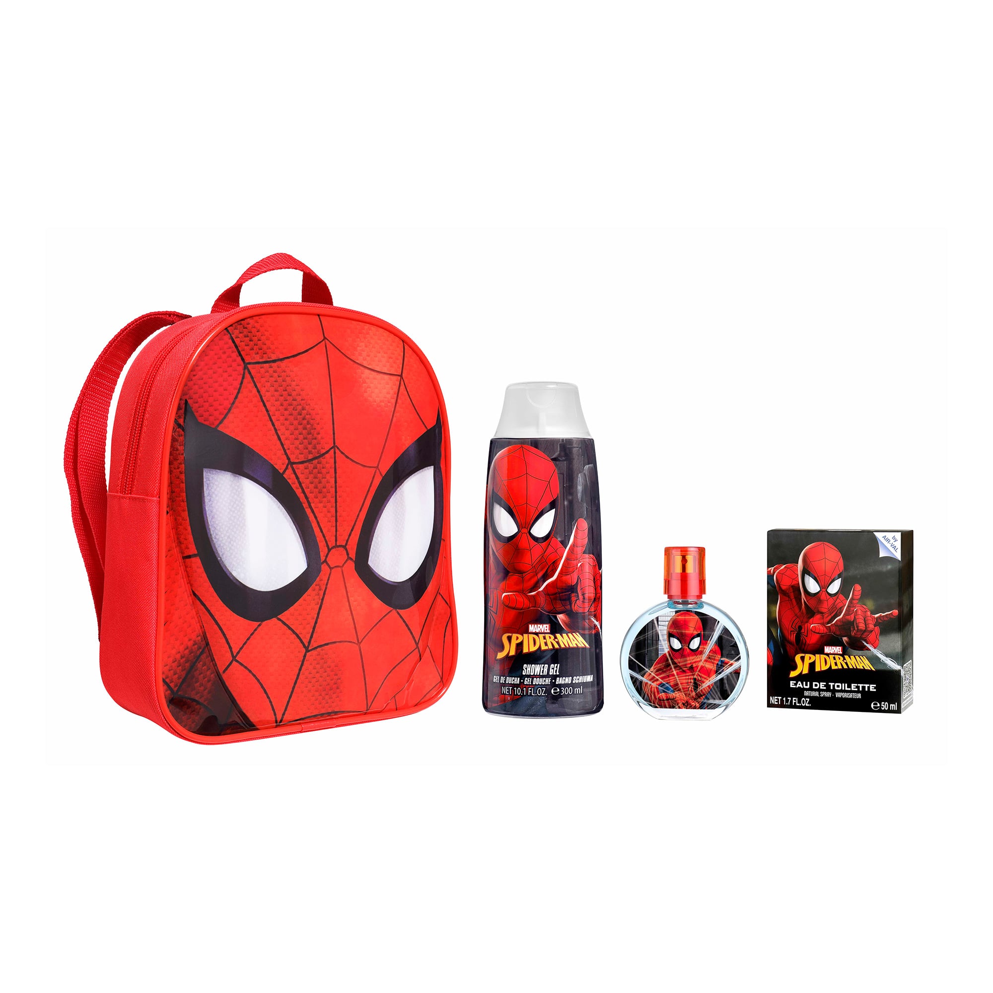 Набір для хлопчиків Air-Val International Spider-Man Set Backpack (гель для душу, 300 мл + туалетна вода, 50 мл + рюкзак)