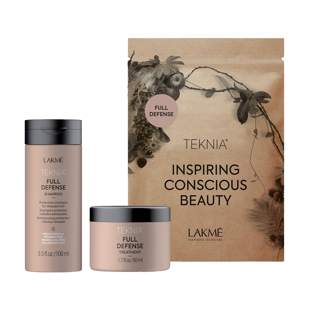 Набір для комплексного захисту волосся Lakme Teknia Full Defense (шампунь, 100 мл + маска, 50 мл)