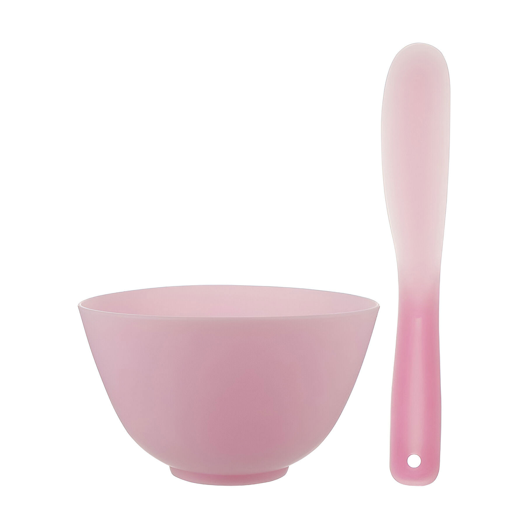 Набір для косметичних продуктів Cosmo Shop силікон, рожевий (миска, 1 шт + лопатка, 1 шт) (CS095R)