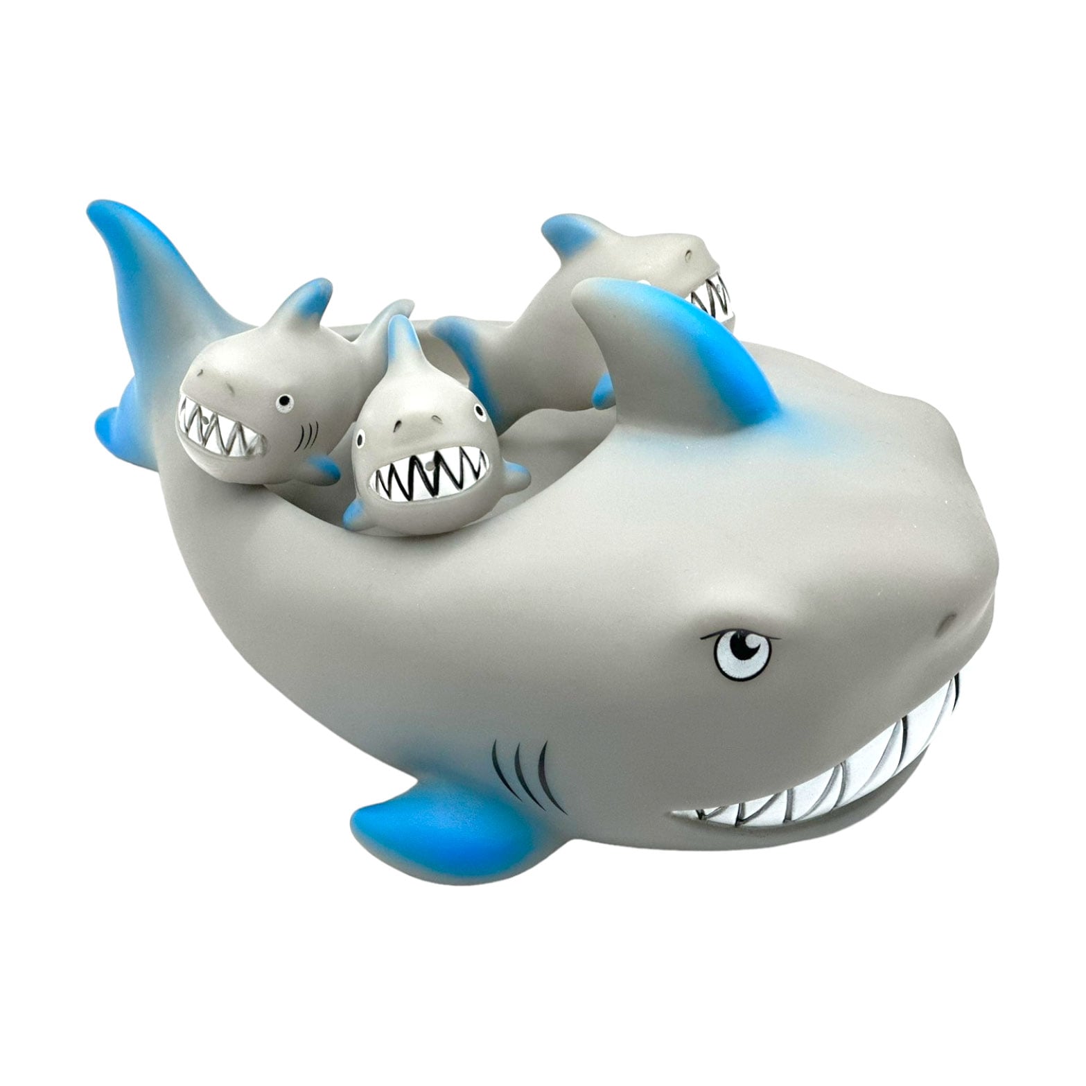 Набір для купання Bibi Toys Акула, від 3 років (іграшка 21*14*8 см, 1 шт + іграшка 7*3.5*4 см, 3 шт) (760882BT)