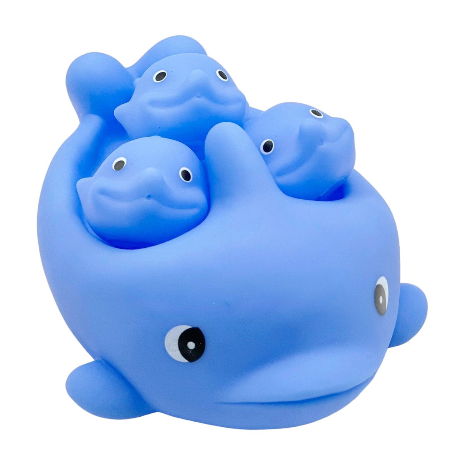 Набір для купання Bibi Toys Кит, від 3 років (іграшка 20*14*11 см, 1 шт + іграшка 7*6*5 см, 3 шт) (760899BT)