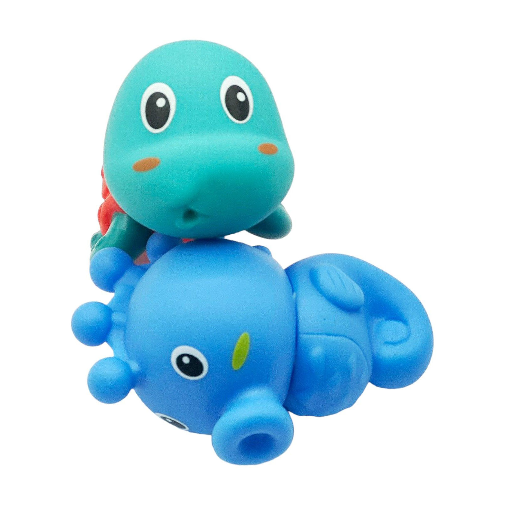 Набір для купання Bibi Toys Морські мешканці, від 3 років (черепашка 9.2*6.2*6.5 см, 1 шт + морський коник 7.6*5.2*10.2 см, 1 шт) (761056BT)