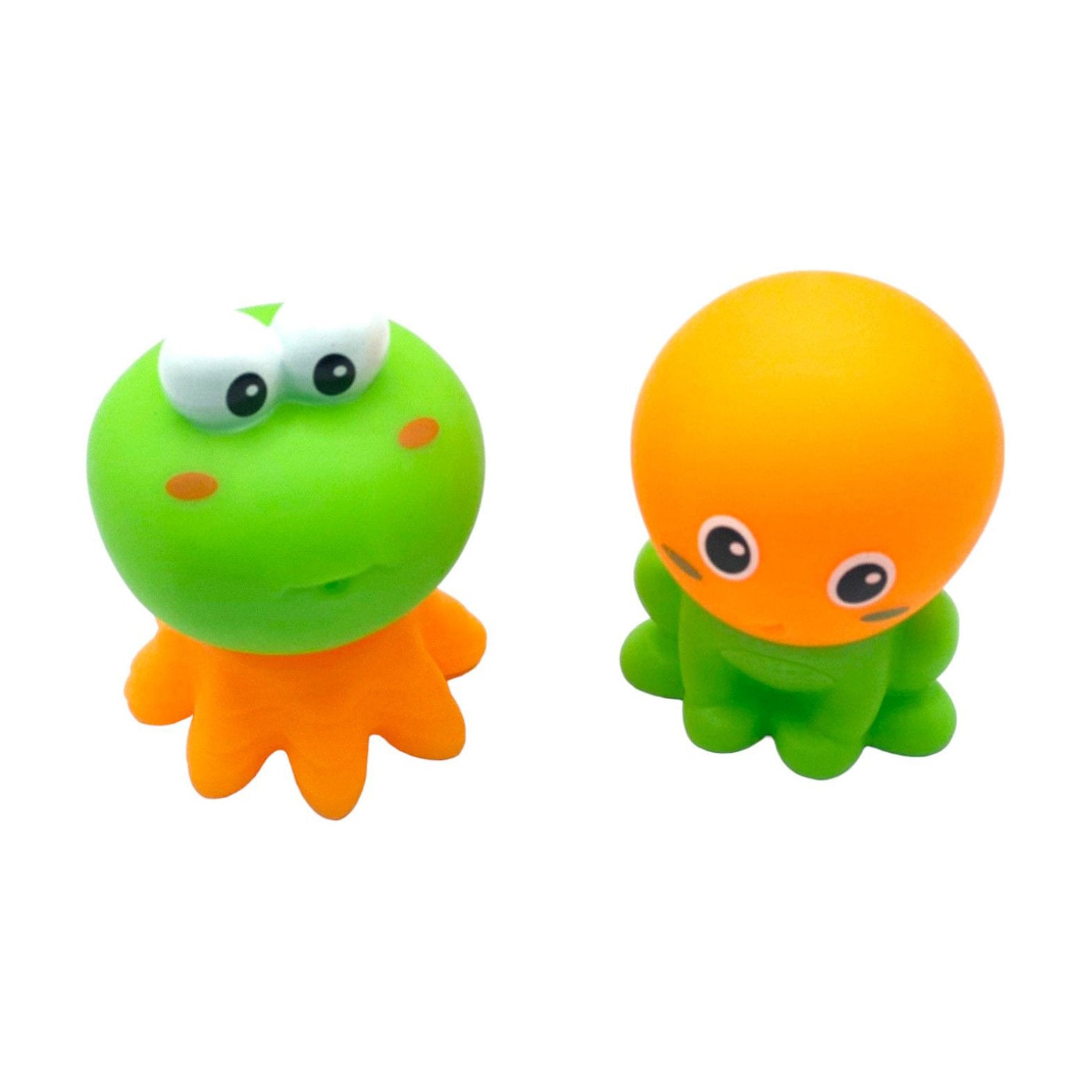 Набір для купання Bibi Toys Морські мешканці, від 3 років (восьминіг 5.7*5.7*7.5 см, 1 шт + жабка 6.4*5.4*8 см, 1 шт) (761100BT)