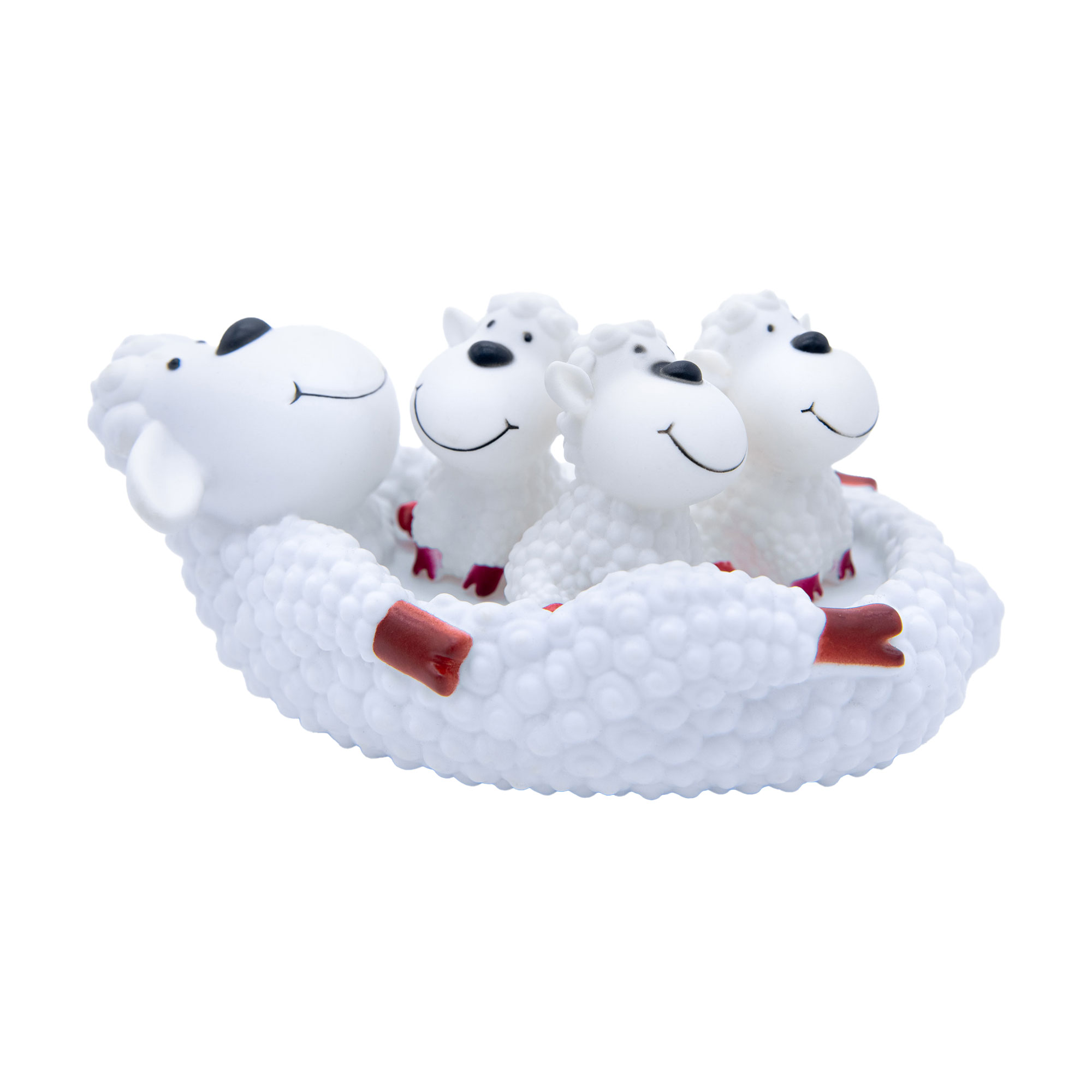 Набір для купання Bibi Toys Овечка, від 3 років (іграшка 19.5*9*12 см, 1 шт + іграшка 7*5*5 см, 3 шт) (761599BT)