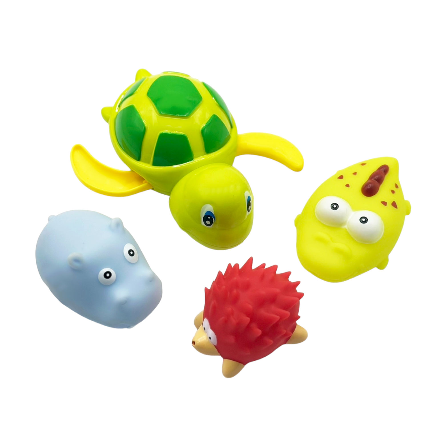 Набір для купання Bibi Toys Сачок-жираф з тваринками, від 3 років, 5 шт (760790BT)