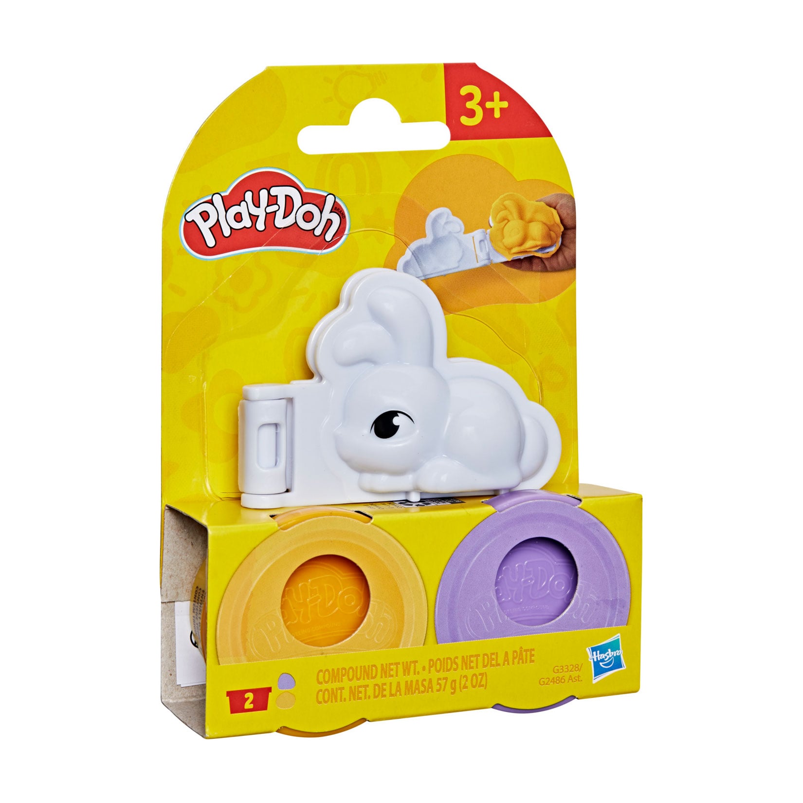 Набір для ліплення Play-Doh Mini Bunny, від 3 років, 3 деталі (G2486/G3328)