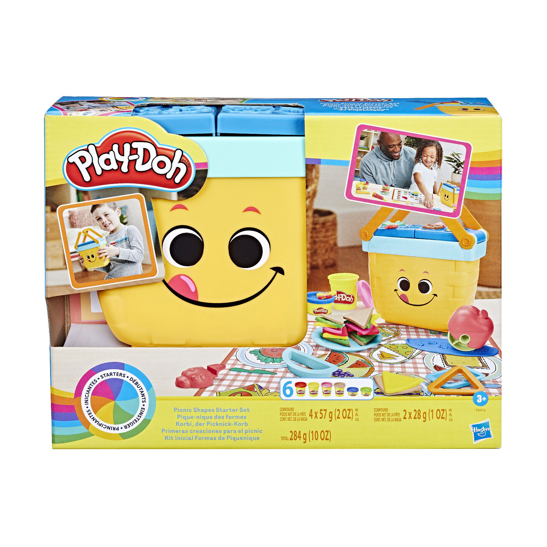Набір для ліплення Play-Doh Пікнік, з пластиліном, від 3 років, 6 баночок (F6916)