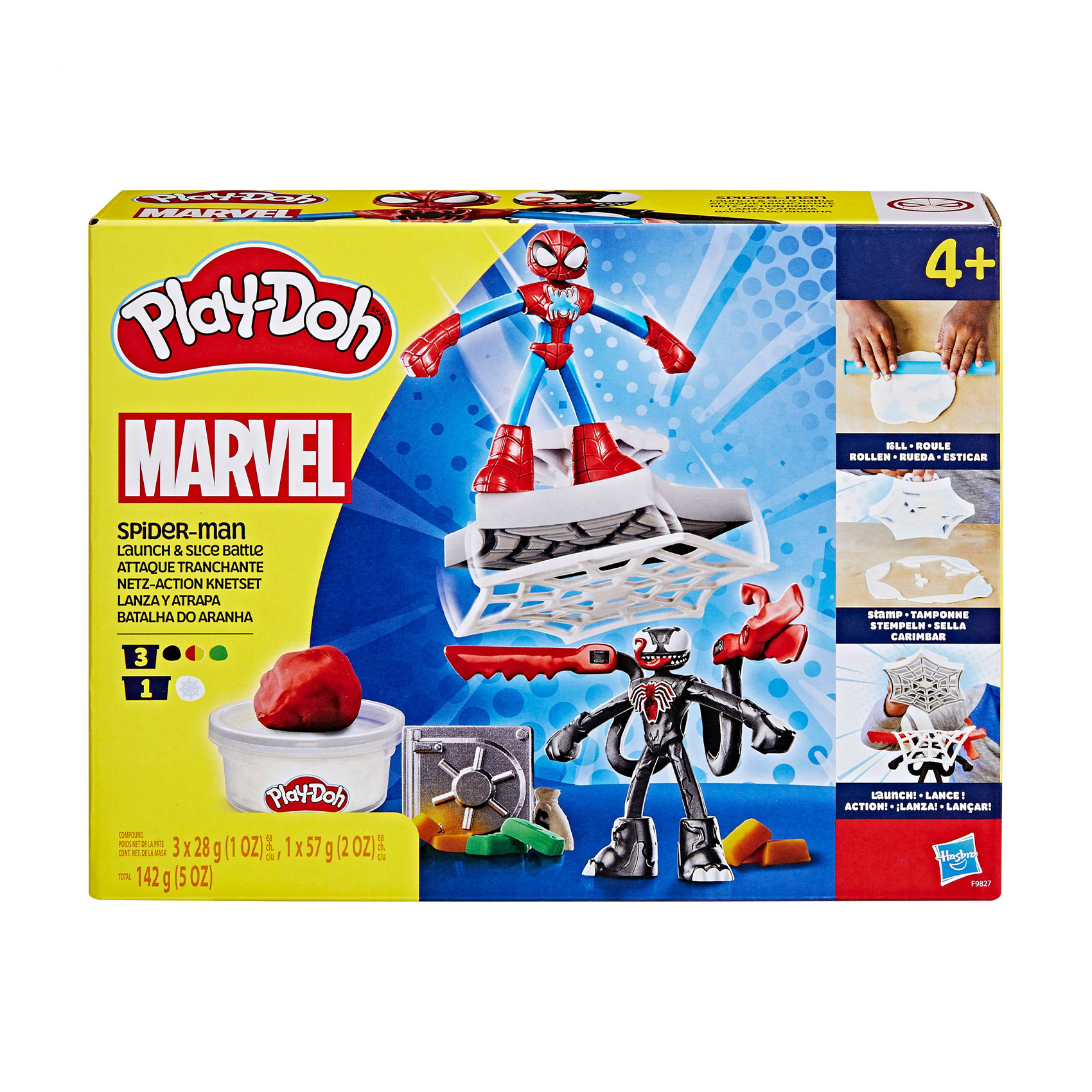 Набір для ліплення Play-Doh Spider-Man Людина-павук, від 4 років, 12 деталей (F9827)