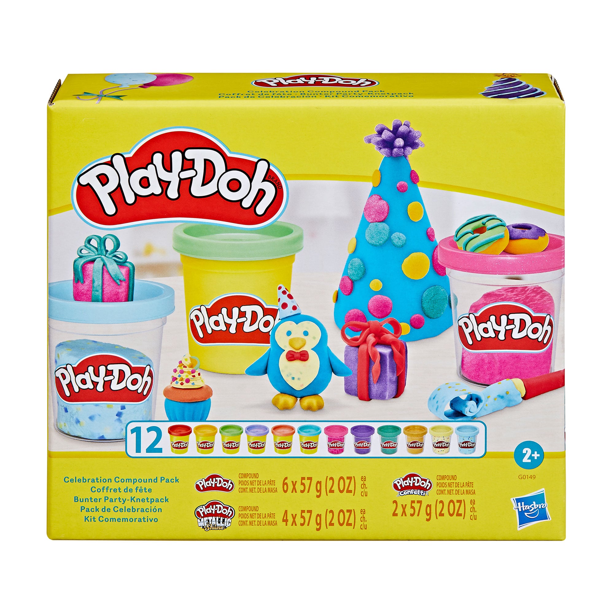 Набір для ліплення Play-Doh, від 2 років, 12 баночок (G0149)