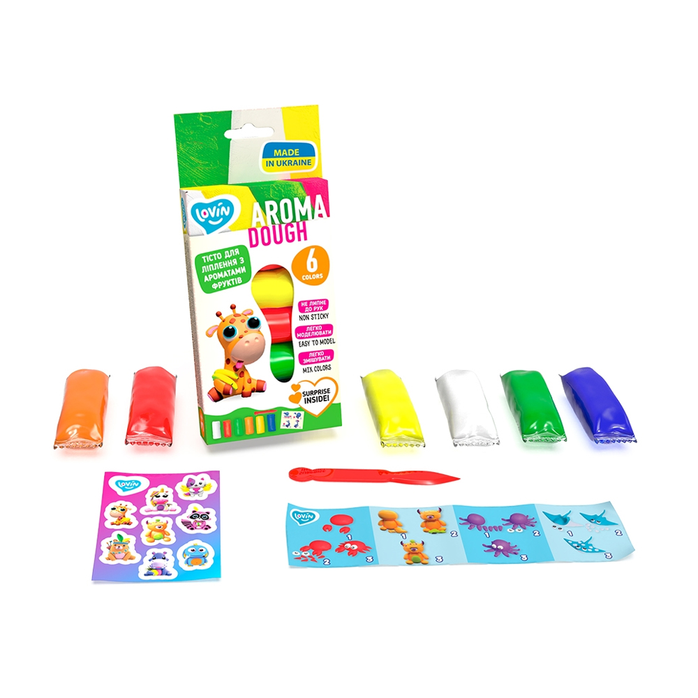 Набір для ліплення з тістом Lovin Aroma 6 кольорів, від 3 років (41199)