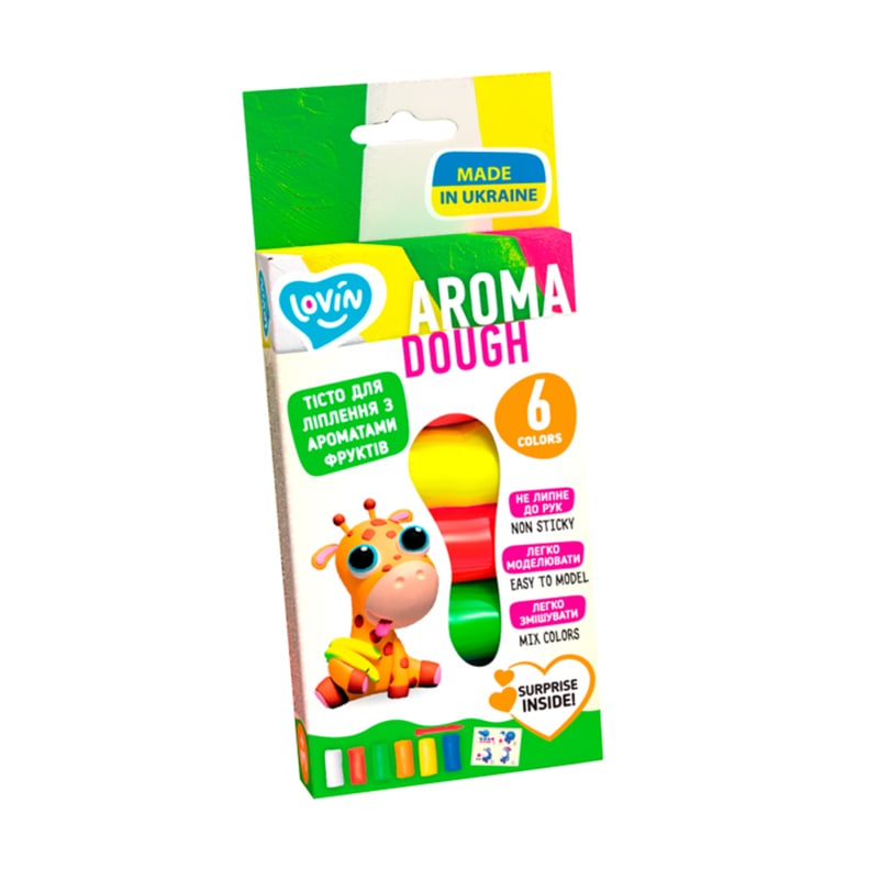 Набір для ліплення з тістом Lovin Aroma 6 кольорів, від 3 років (41178)