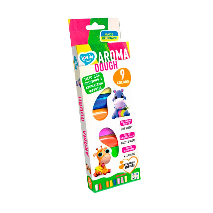 Набір для ліплення з тістом Lovin Aroma 9 кольорів, від 3 років (41181)