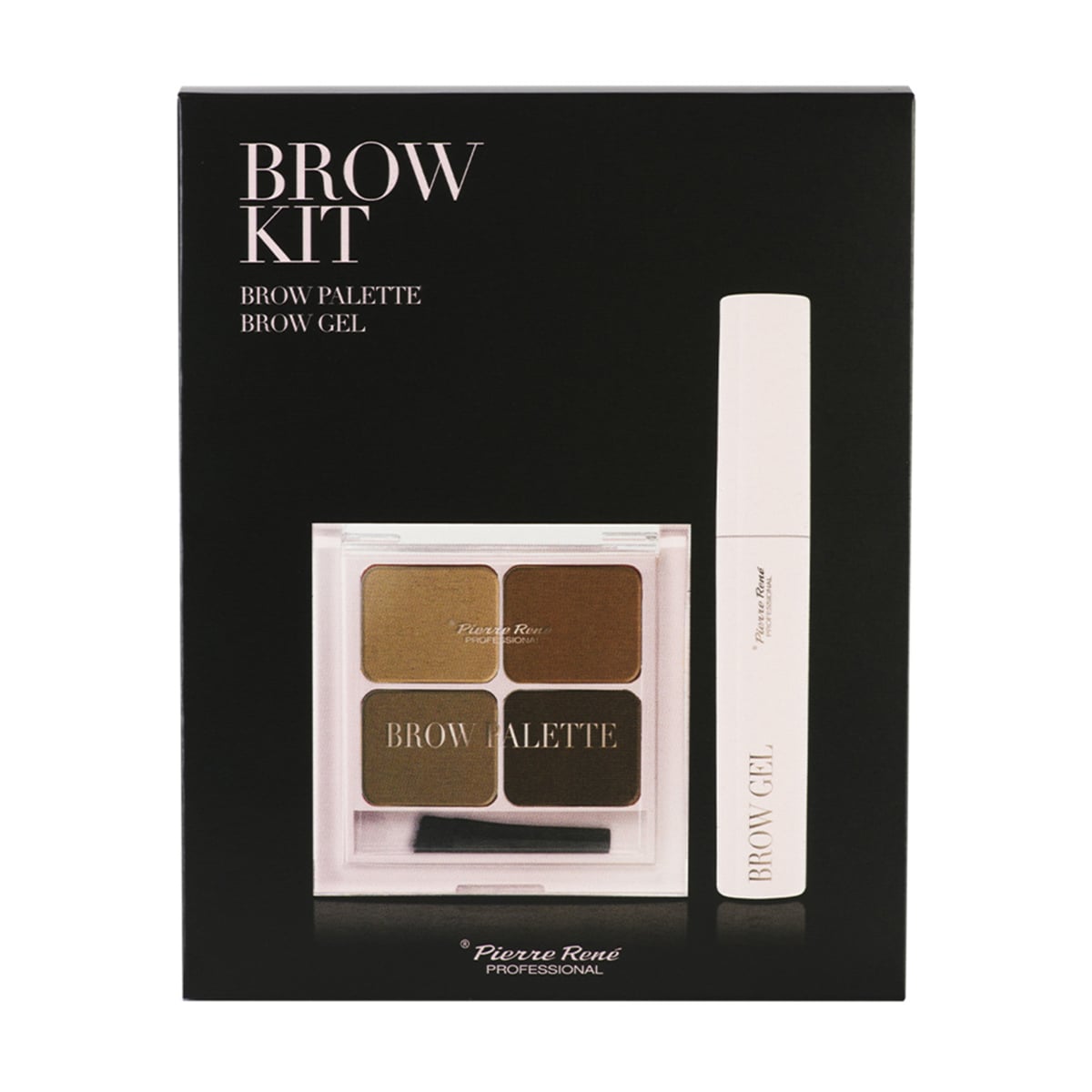 Набір для макіяжу брів Pierre Rene Brow Kit (палетка тіней, 7.2 г + гель, 10 мл)