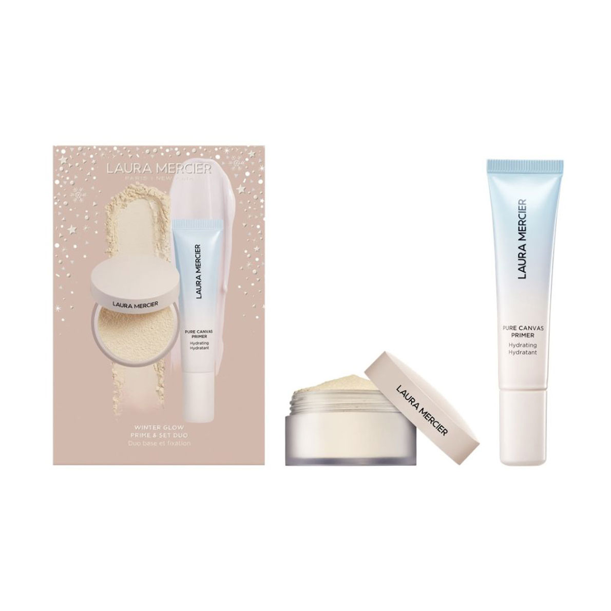 Набір для макіяжу Laura Mercier Winter Glow Prime &amp; Set Duo (пудра, 6 г + праймер, 15 мл)