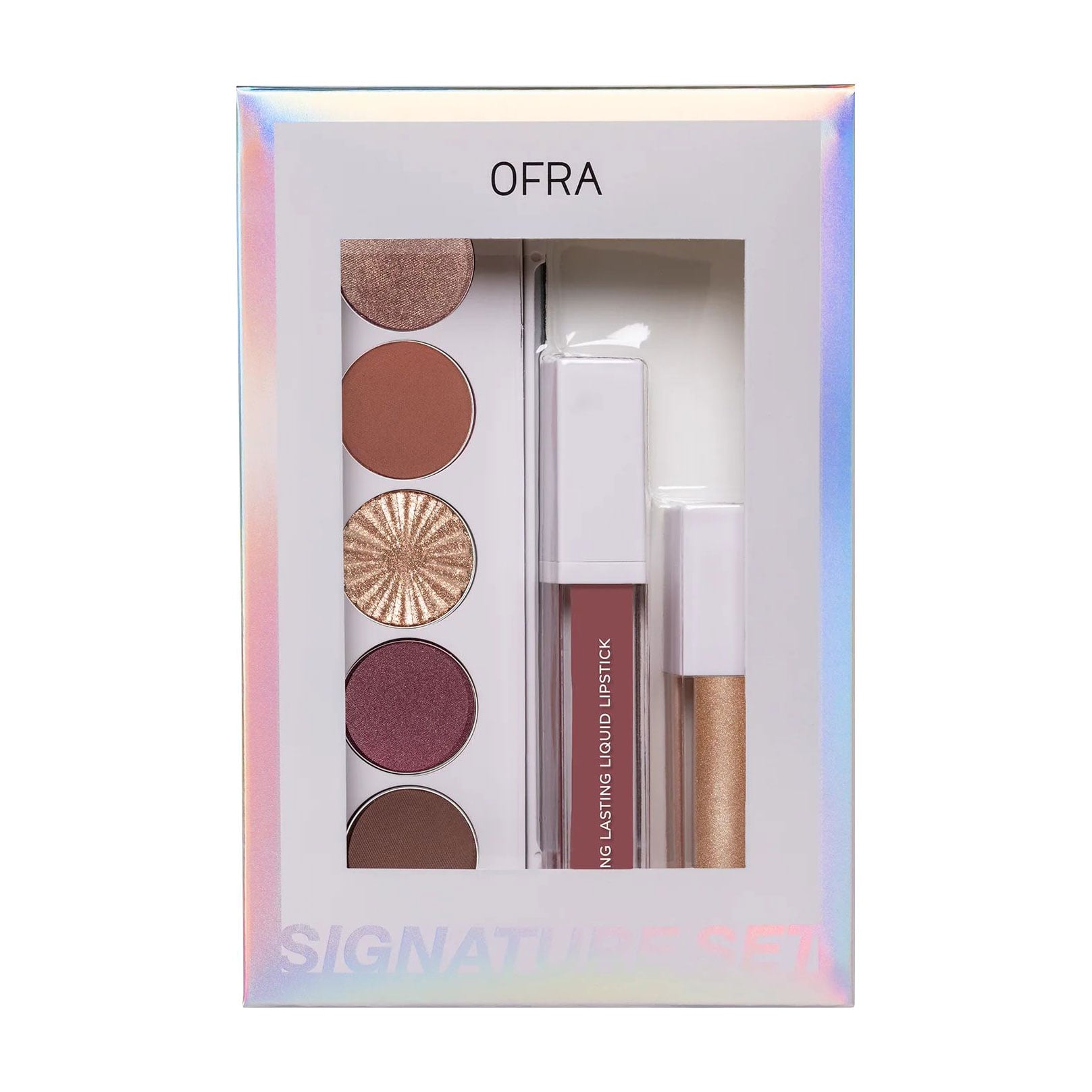 Набір для макіяжу OFRA Symphony Holiday Set (палетка для обличчя, 7.5 г + рідка помада для губ, 8 г + блиск для губ, 3.5 мл)