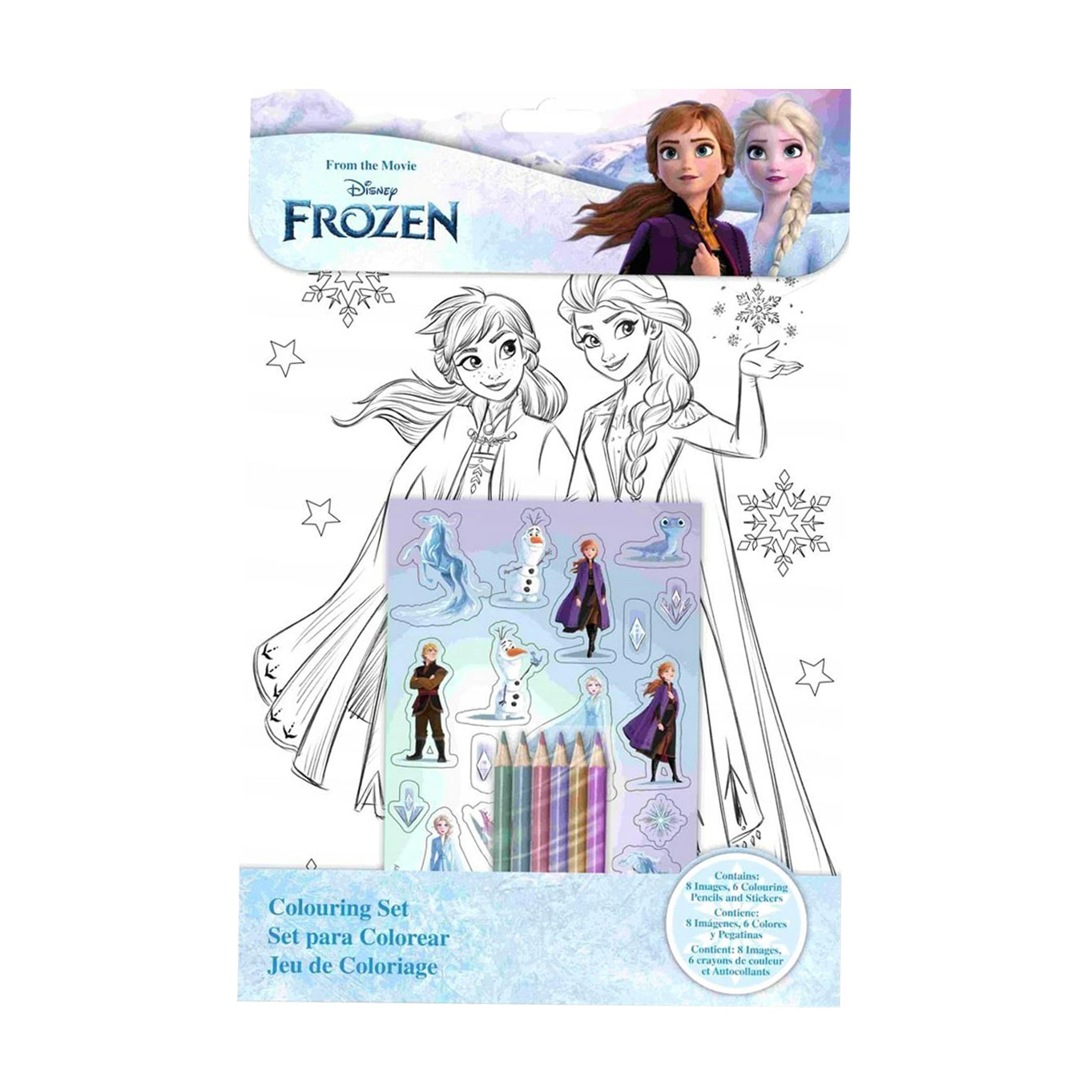 Набір для малювання Kids Licensing Frozen Sticker Colouring Set, від 3 років (FR50022)