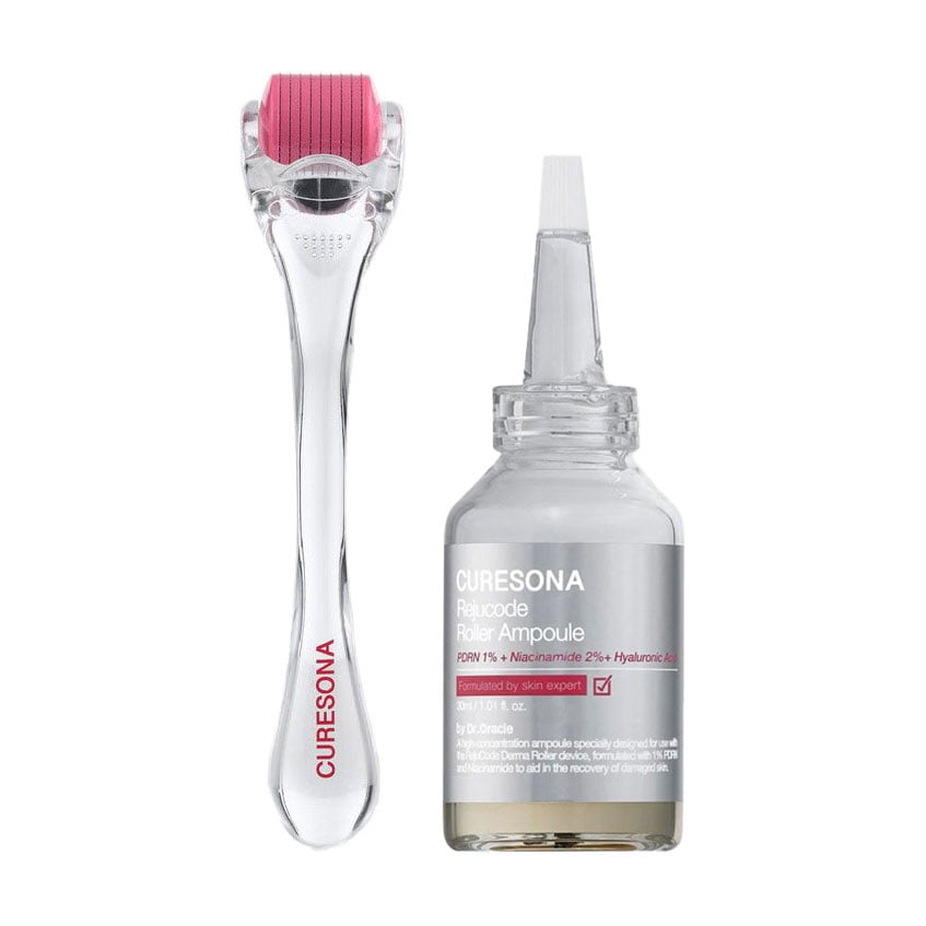 Набір для обличчя CURESONA Rejucode Roller Ampoule &amp; Derma Roller (сироватка, 30 мл + дермаролер, 1 шт)