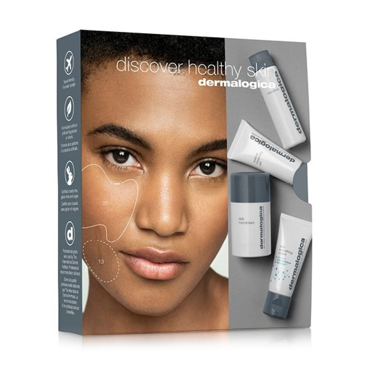 Набір для обличчя Dermalogica Discover Healthy Skin Kit (олія, 30 мл + гель-очисник, 15 мл + мікрофоліант, 13 г + крем, 15 мл)