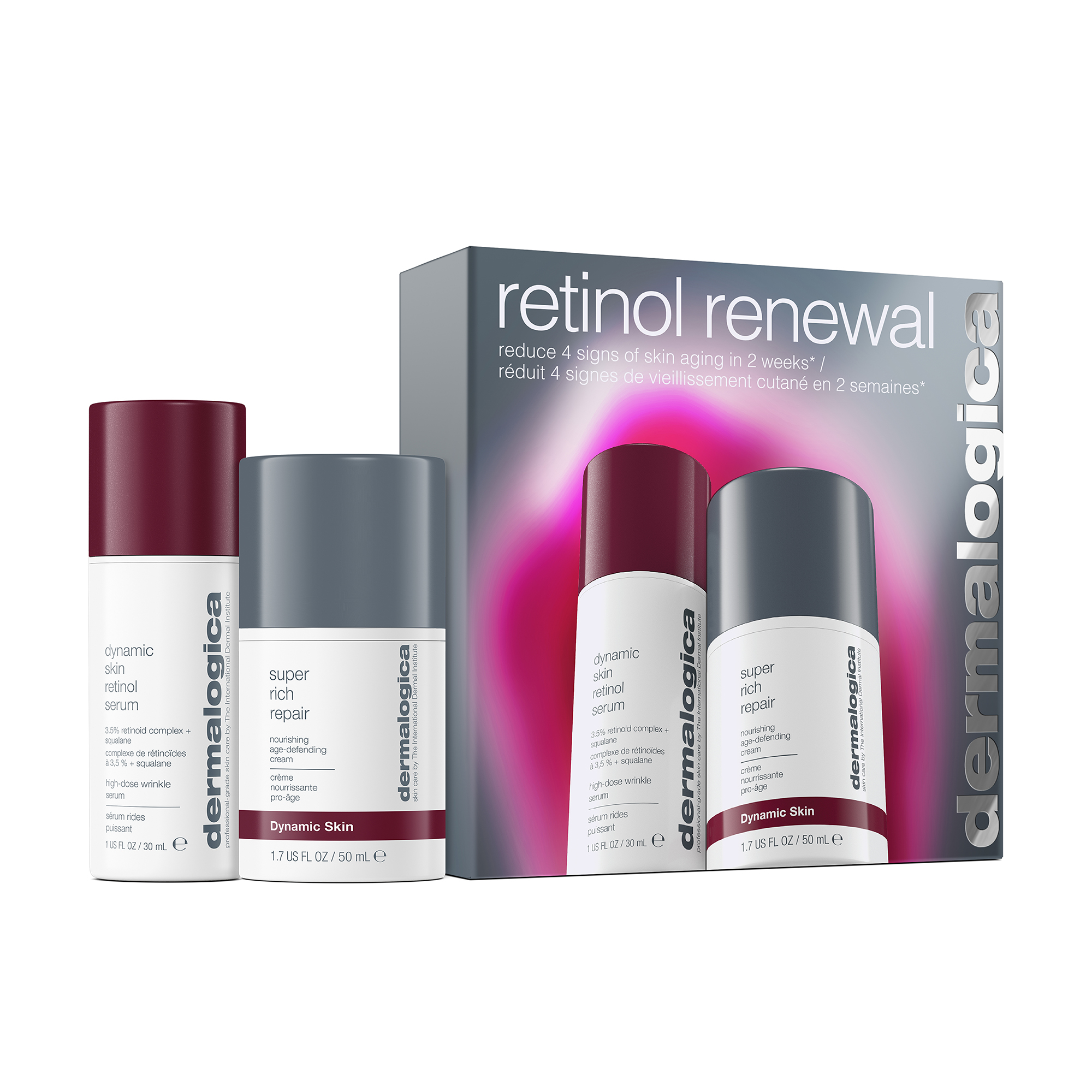 Набір для обличчя Dermalogica Retinol Renewal (Dynamic Skin Retinol Serum, 30 мл + Super Rich Repair, 50 мл)
