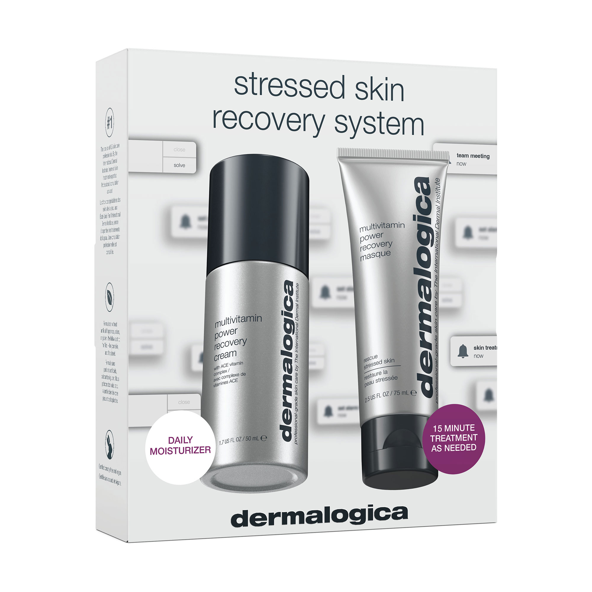Набір для обличчя Dermalogica Stressed Skin Recovery System (крем, 50 мл + маска, 75 мл)