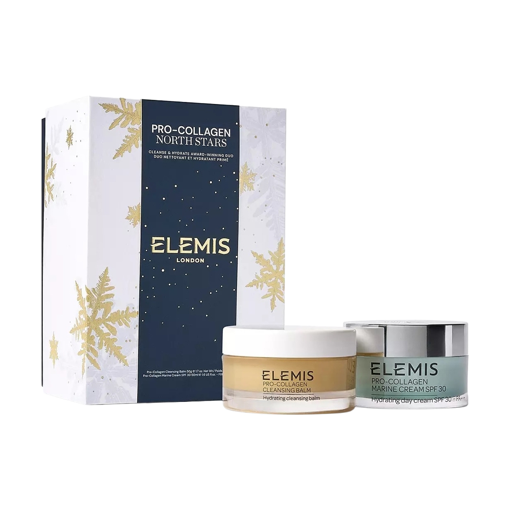 Набір для обличчя Elemis Pro-Collagen North Stars (крем SPF 30, 50 мл + очищувальний бальзам, 50 г)