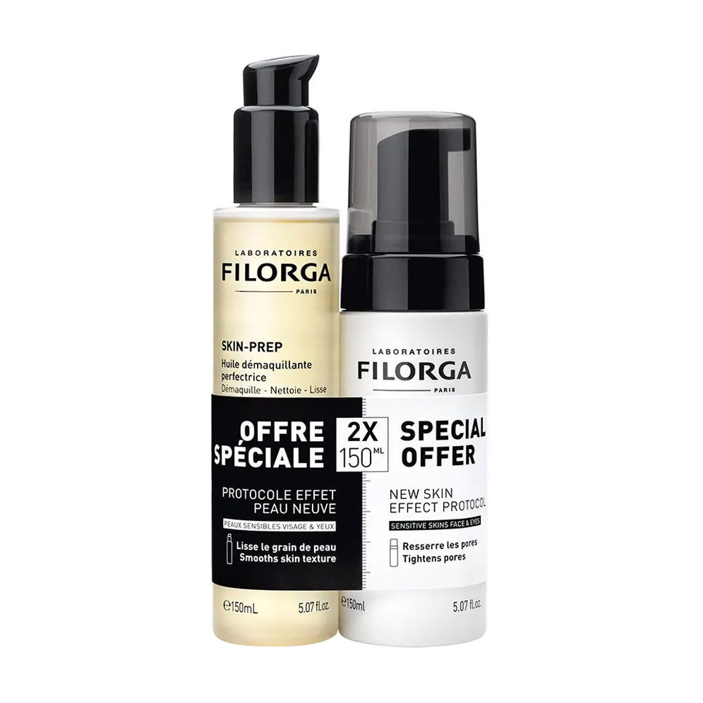 Набір для обличчя Filorga Skin-Prep (очищувальна олія, 150 мл + ензимний очищувальний мус, 150 мл)