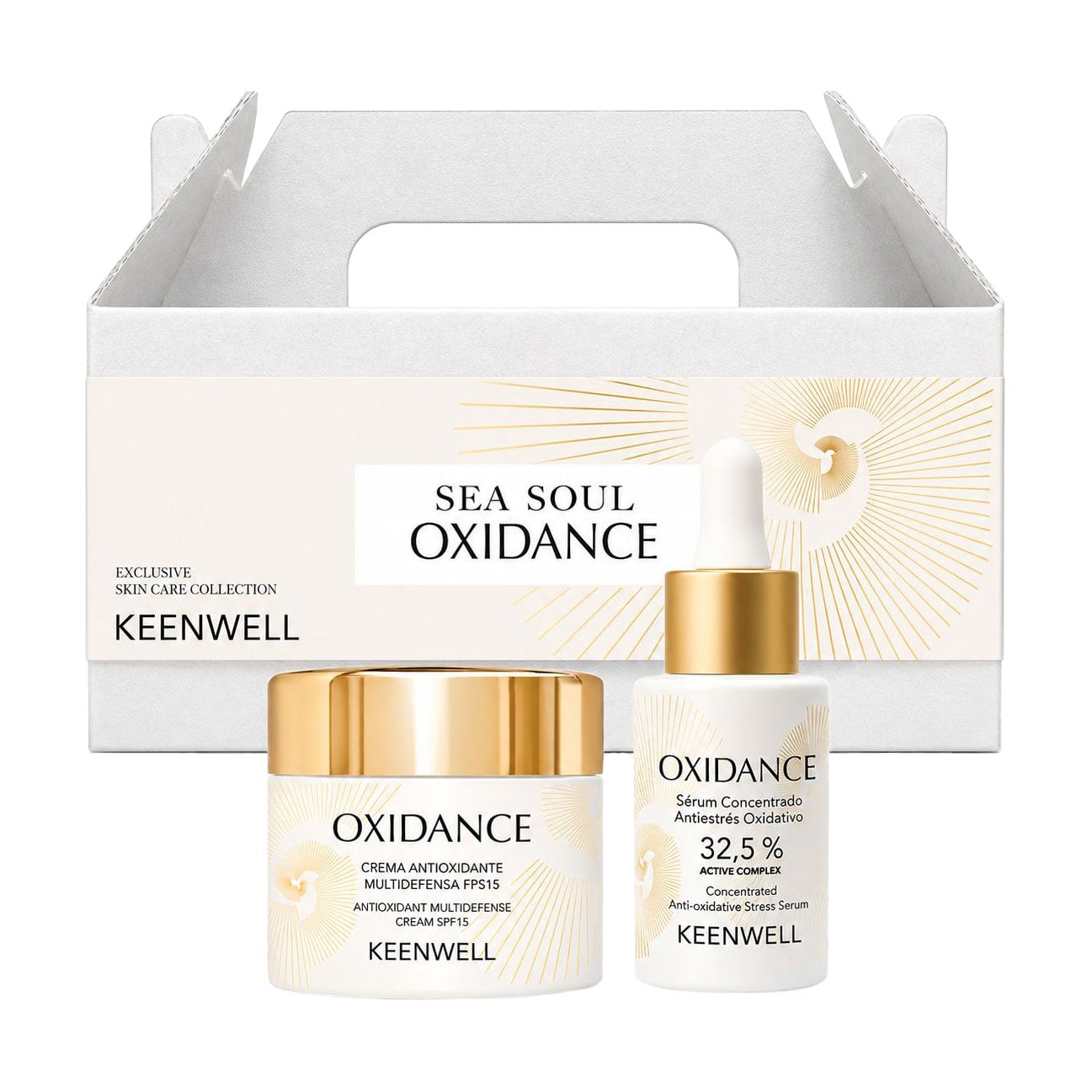 Набір для обличчя Keenwell Sea Soul Oxidance Молодість та сяяння шкіри (крем, 80 мл + сироватка, 30 мл)