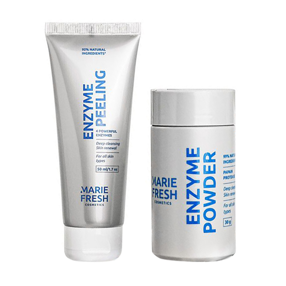 Набір для обличчя Marie Fresh Cosmetics Glow Skin Enzyme Beauty Set (пілінг, 50 мл + пудра, 30 г)