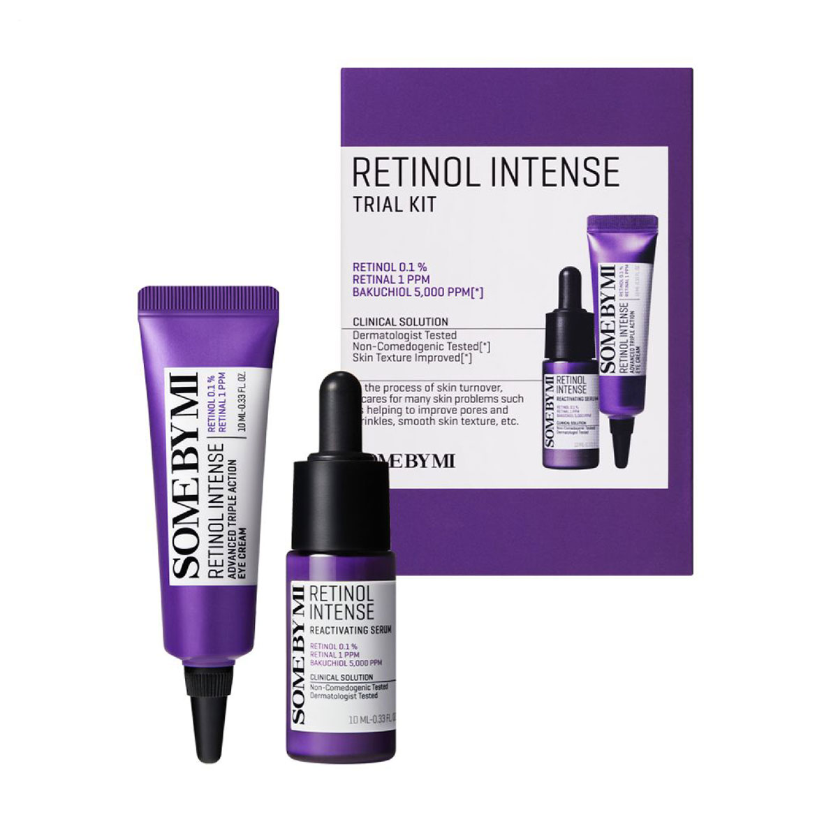 Набір для обличчя Some By Mi Retinol Intense Trial Kit (сироватка, 10 мл + крем для шкіри навколо очей, 10 мл)