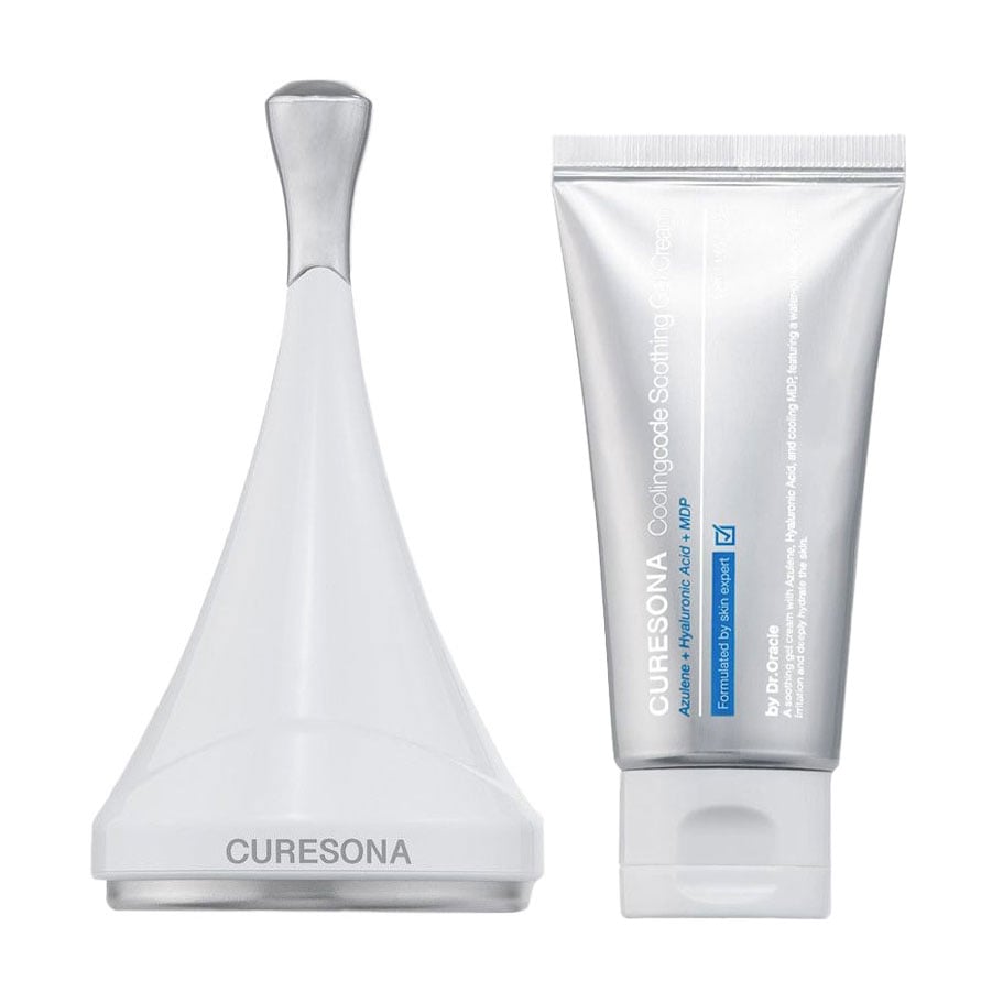 Набір для обличчя та тіла CURESONA Coolingcode Soothing Gel Cream&amp; Derma Cooler (гель-крем, 50 мл + дермакулер, 1 шт)