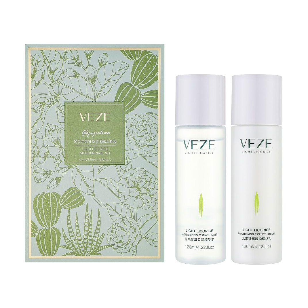 Набір для обличчя Veze Glycyrhiza Glabra Set (есенція-вода, 120 мл + есенція-лосьйон, 120 мл)
