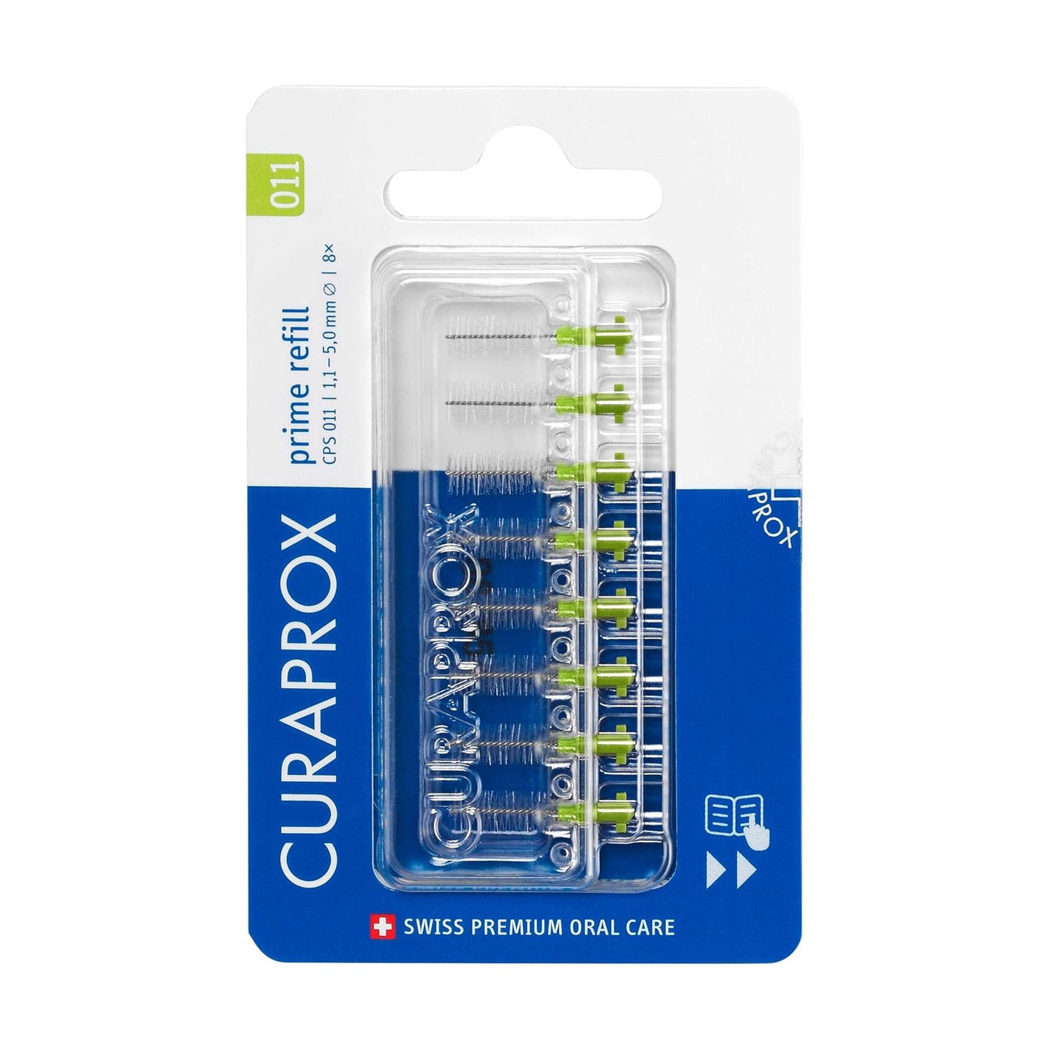 Набір для очищення міжзубних проміжків Curaprox Prime Refill, 1.1 мм, 8 шт