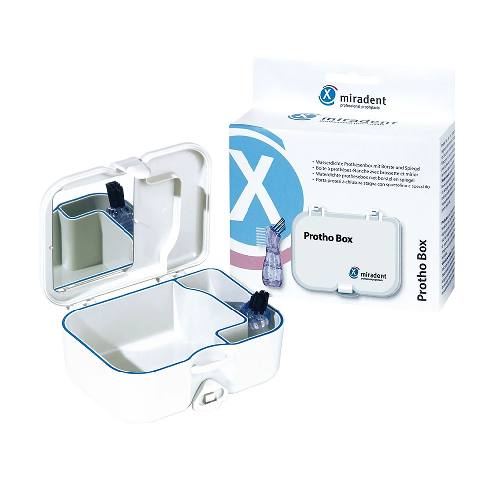 Набір для протезів Miradent Protho Box (футляр, 1 шт + щітка, 1 шт)