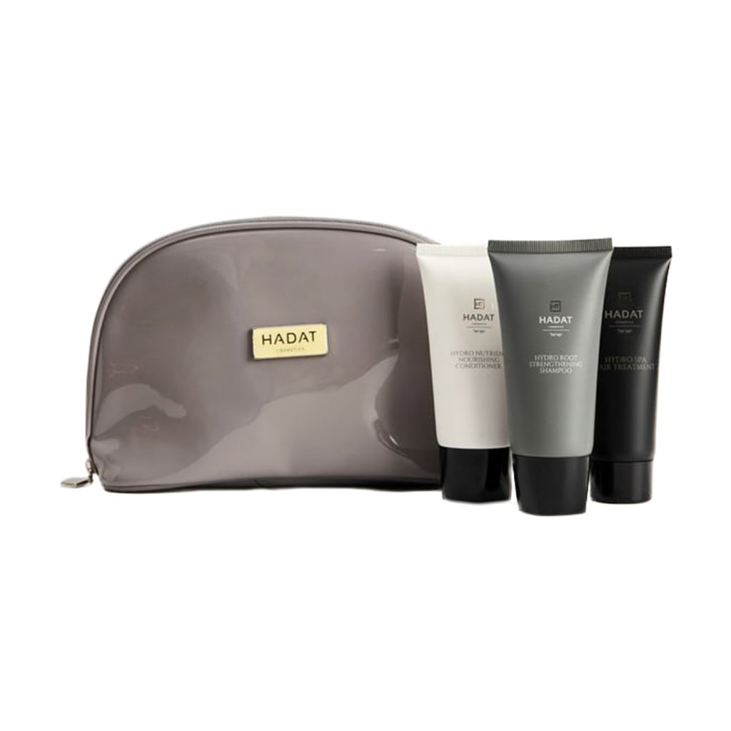 Набір для росту волосся Hadat Cosmetics Hydro Hair Grow Set (шампунь, 75 мл + кондиціонер, 75 мл + маска, 75 мл + косметичка)