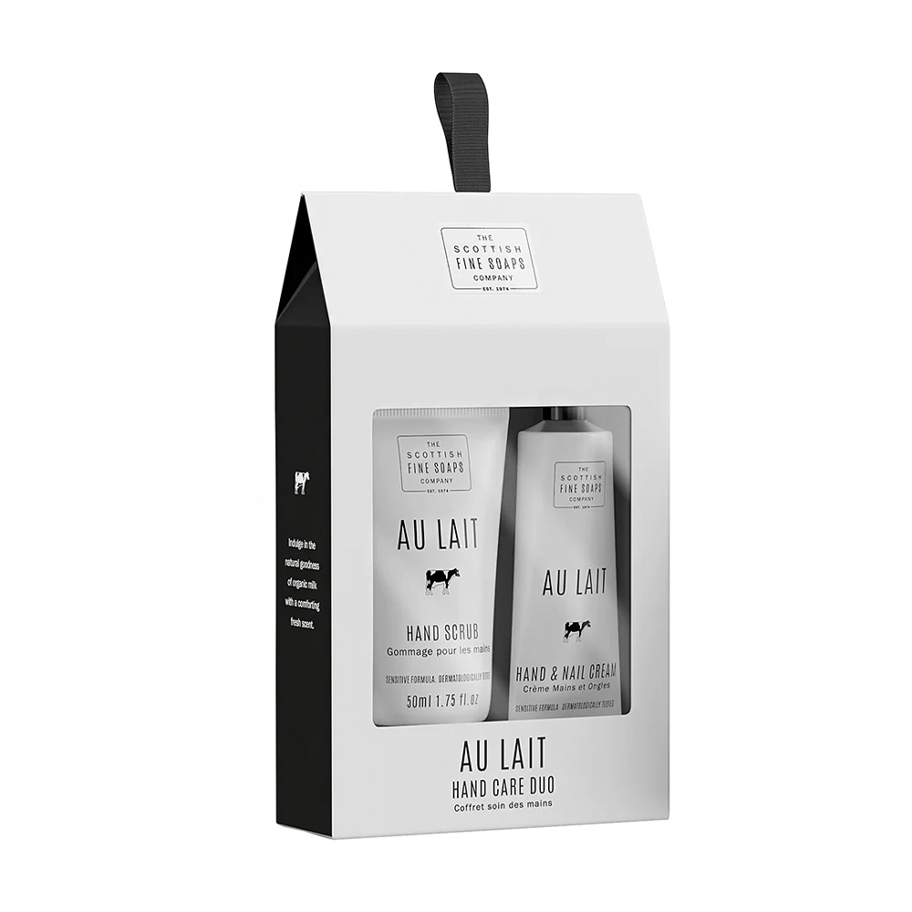 Набір для рук Scottish Fine Soaps Au Lait Hand Care Duo (крем для рук, 30 мл + скраб для рук, 50 мл)
