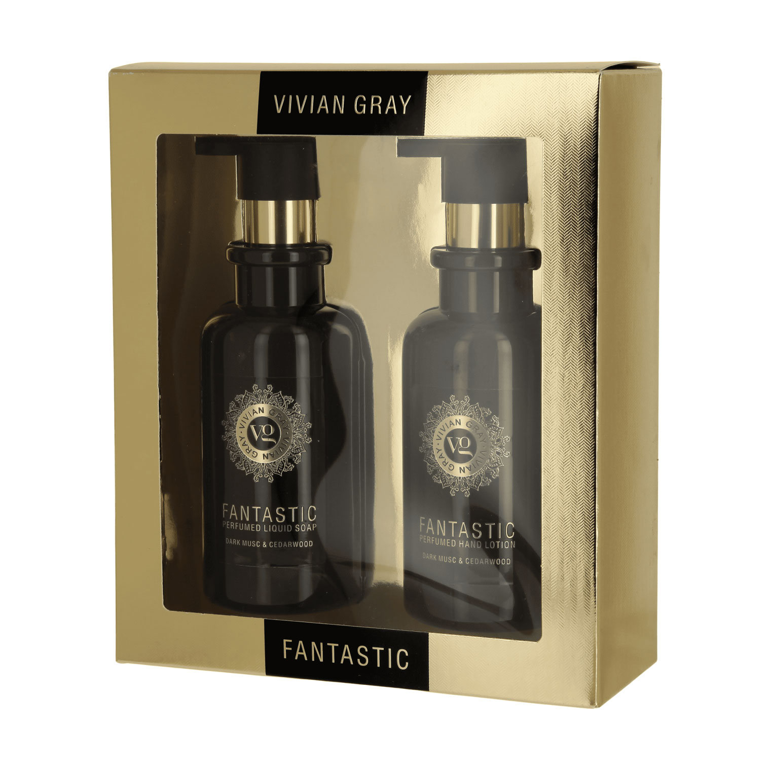 Набір для рук Vivian Gray Dark Musk &amp; Cedarwood (крем-мило, 300 мл + лосьйон, 300 мл)