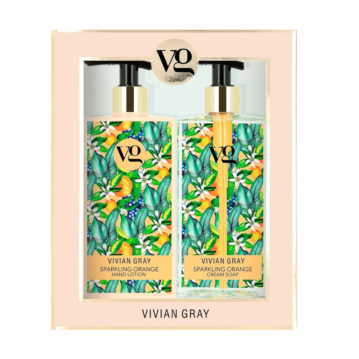 Набір для рук Vivian Gray Sparkling Orange (мило, 350 мл + лосьйон, 350 мл)