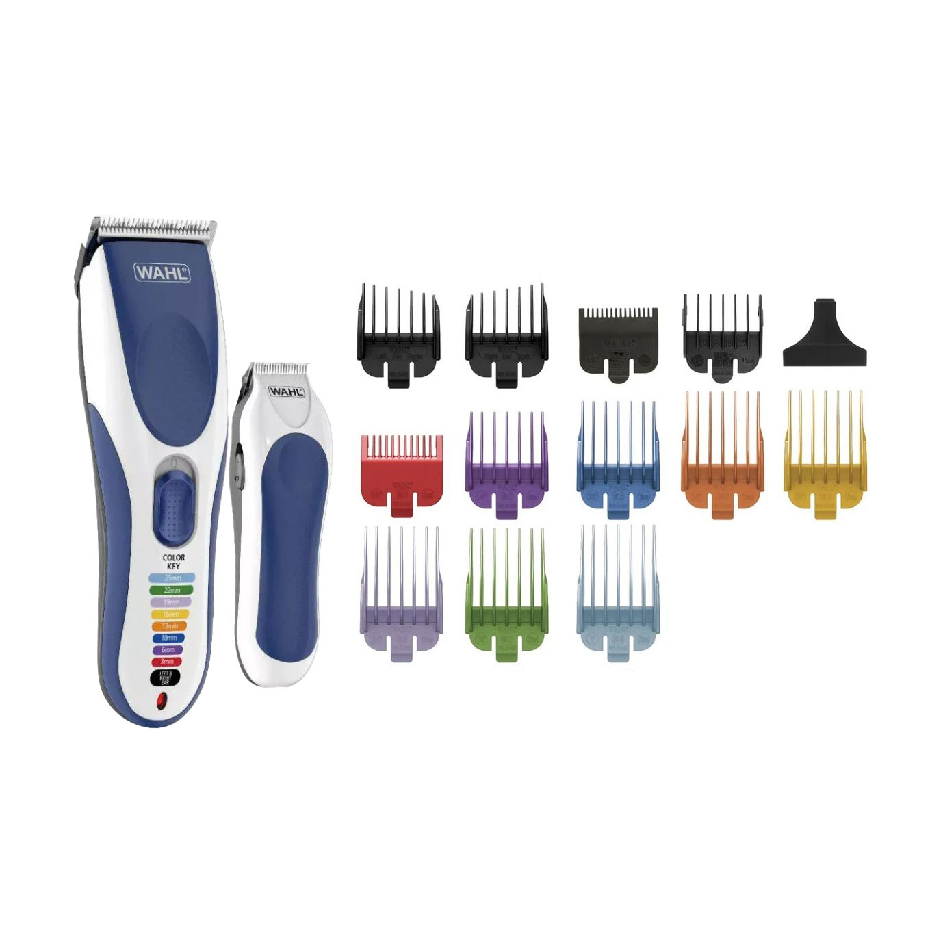 Набір для стрижки WAHL Color Pro Cordless синій, 22 предмети (09649-916)
